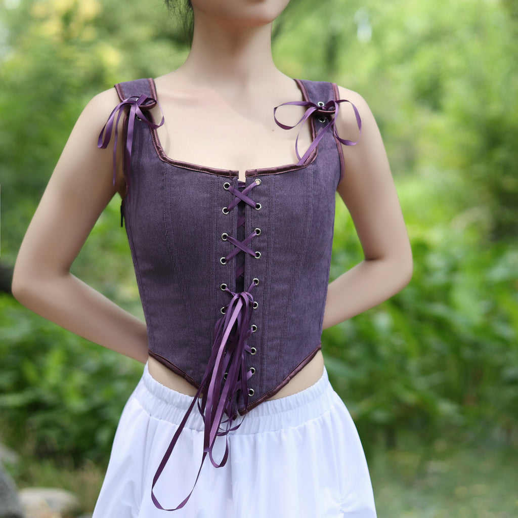 LARP Renaissance Lace-Up Corset Top