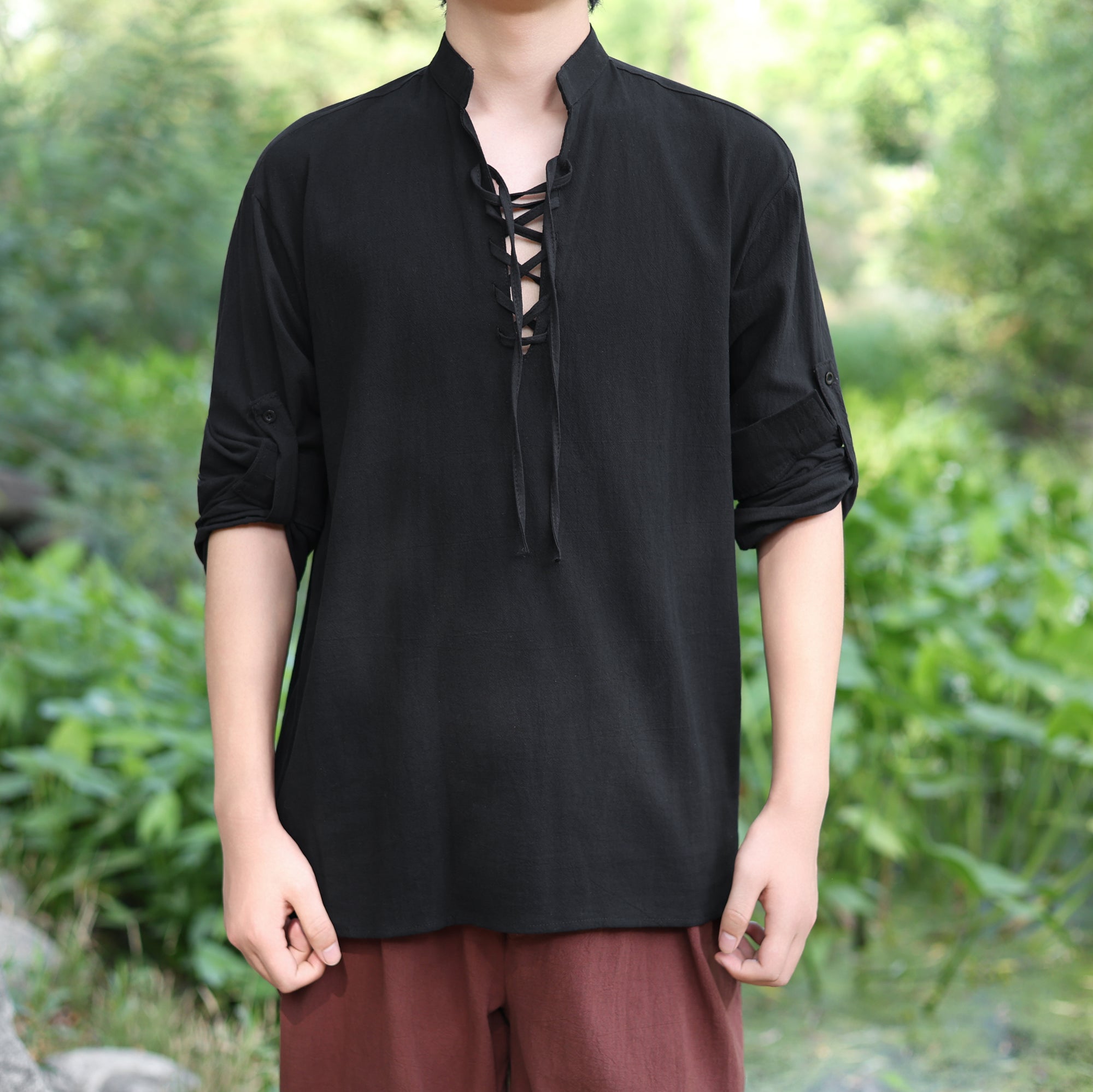 Medieval LARP Cotton Linen Tunic Shirt