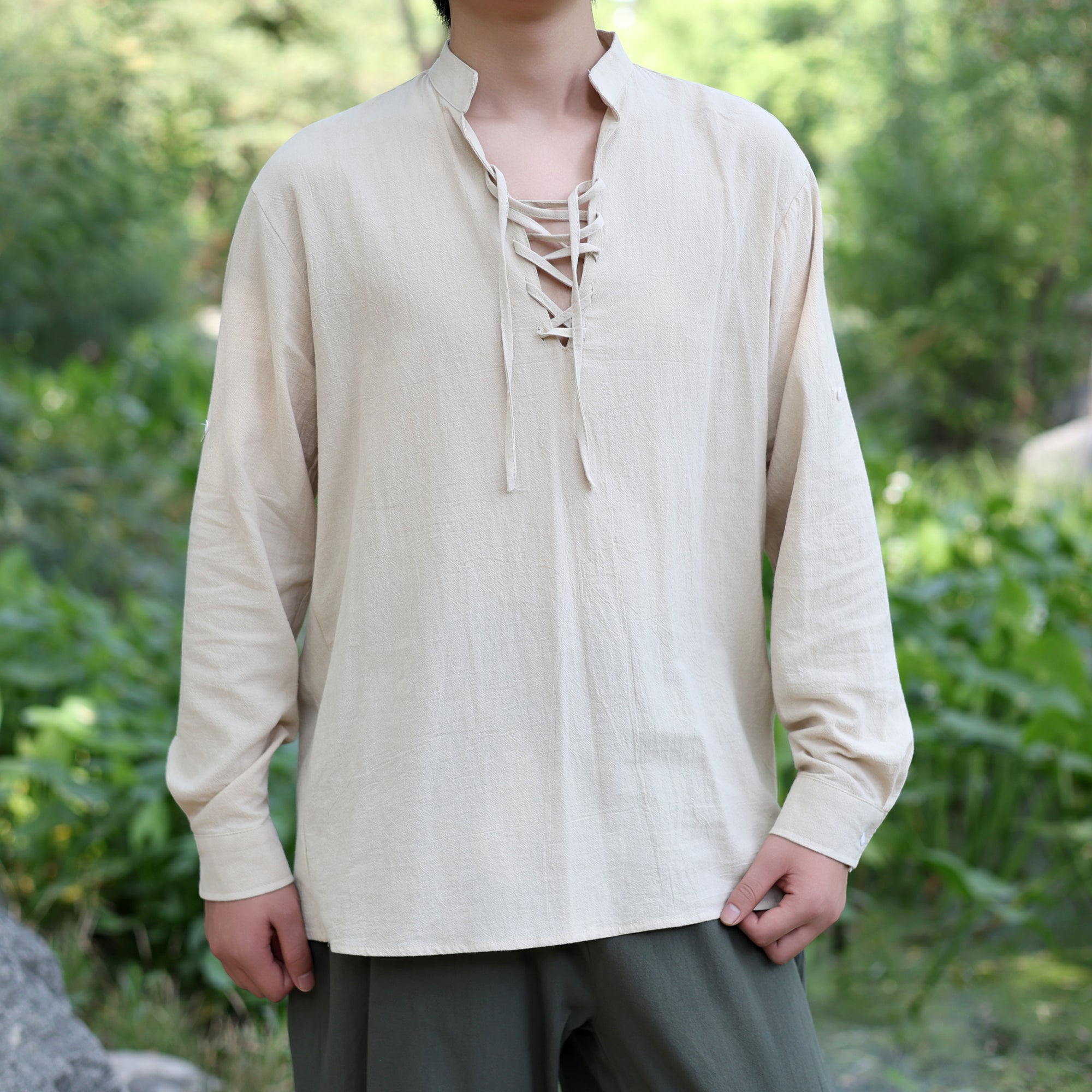 Medieval LARP Cotton Linen Tunic Shirt