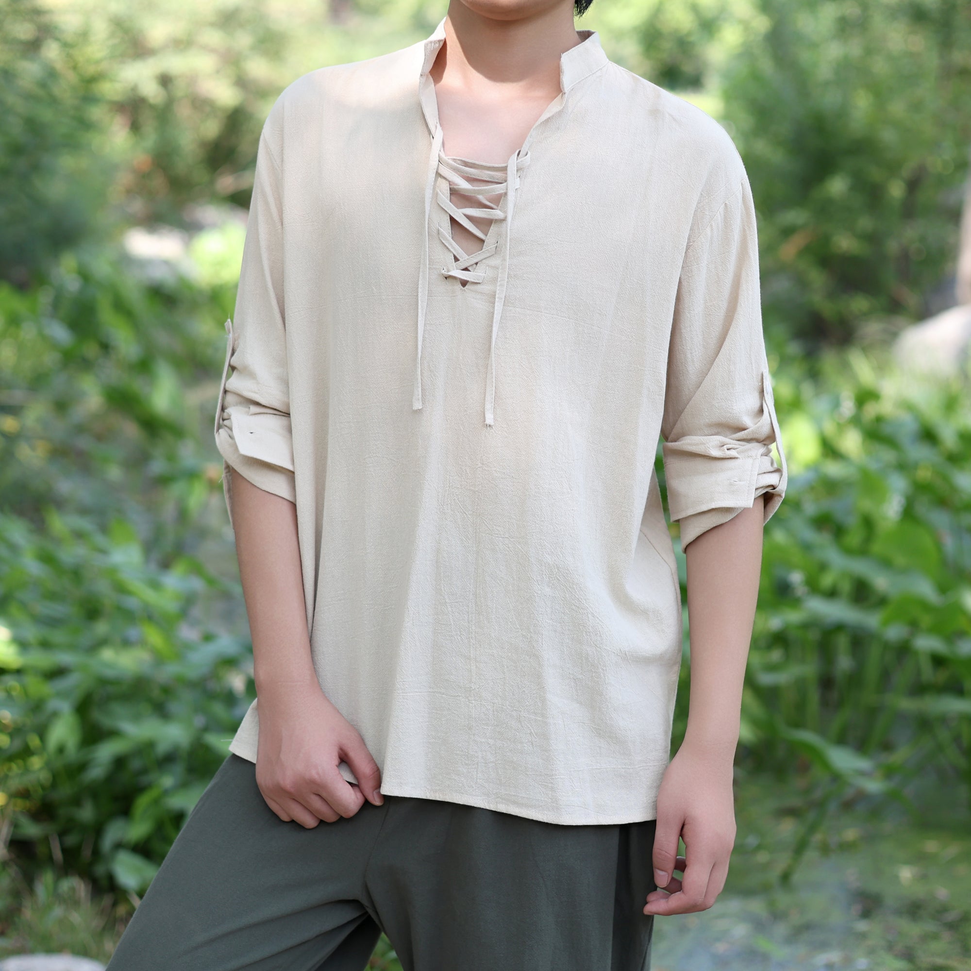 Medieval LARP Cotton Linen Tunic Shirt