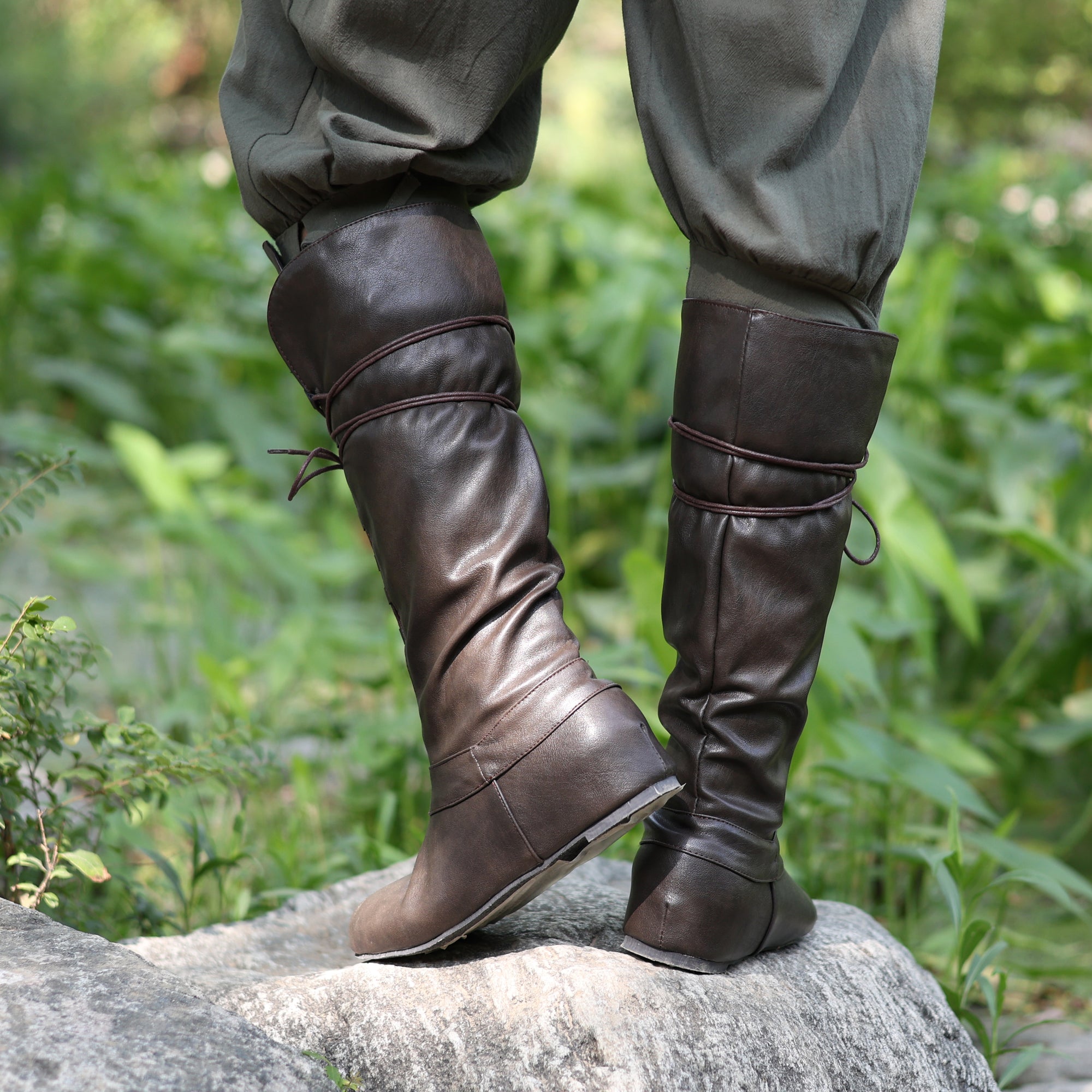 Medieval LARP High Lace Boots