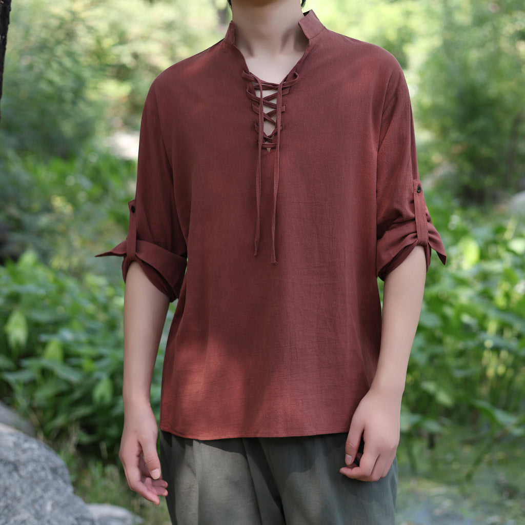 Medieval LARP Cotton Linen Tunic Shirt