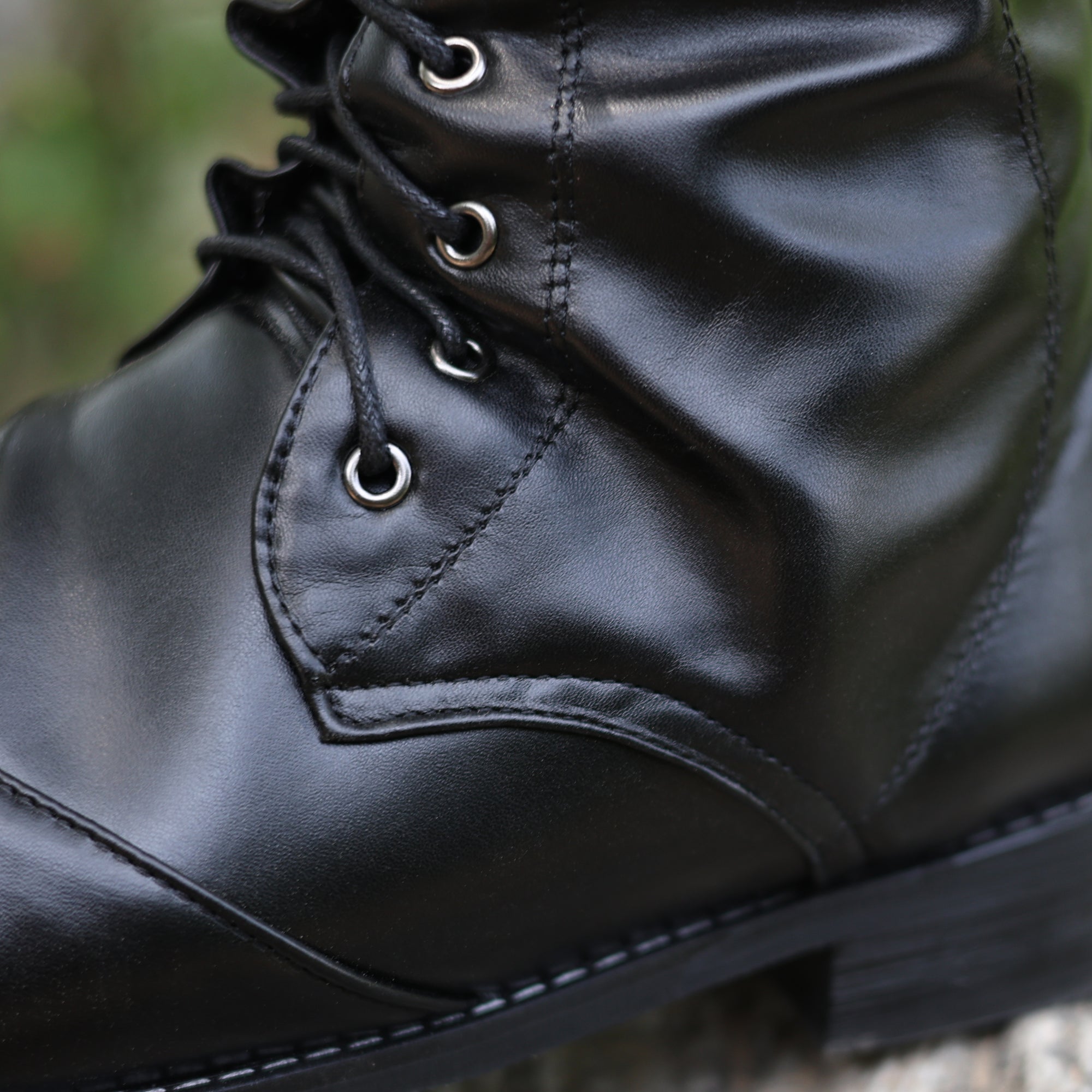 Black LARP Medieval Boots with Buckles and Laces