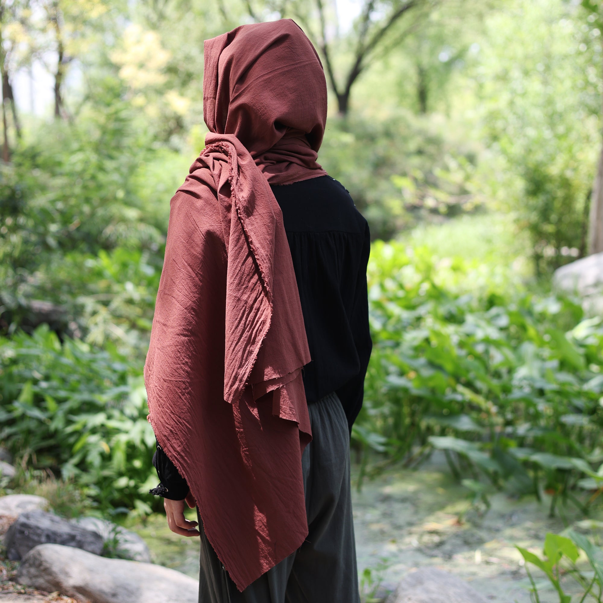 LARP Medieval Hooded Cloak Scarf Cape