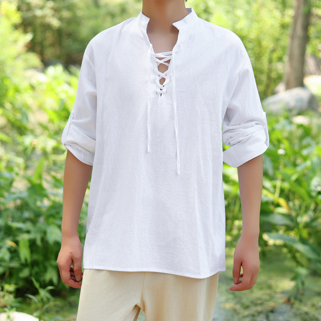 Medieval LARP Cotton Linen Tunic Shirt