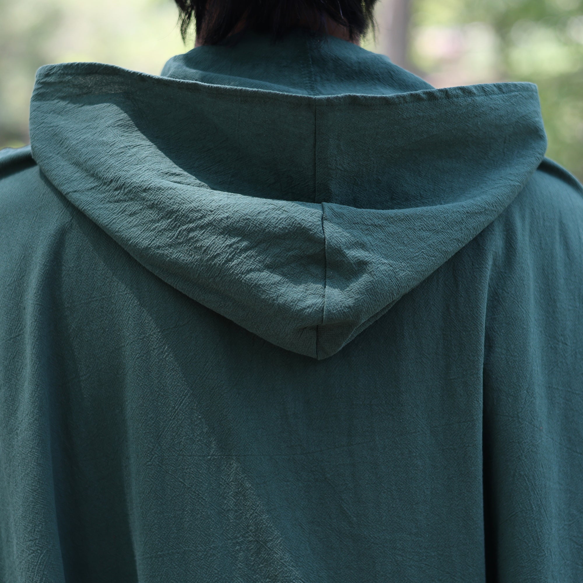 LARP Medieval Linen Cotton Cloak with Hood