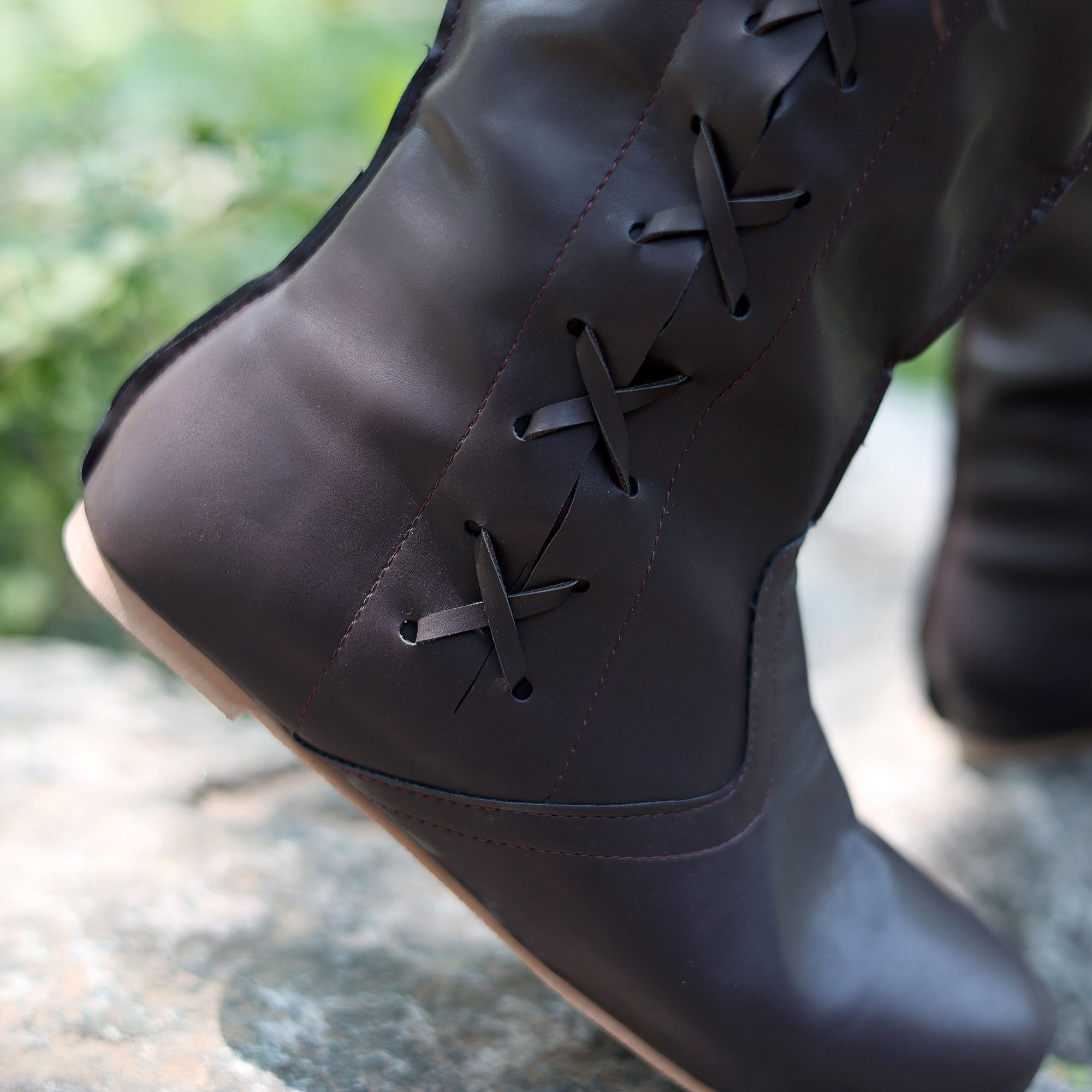 LARP Medieval Lightweight PU Leather Boots for Men &amp; Wome