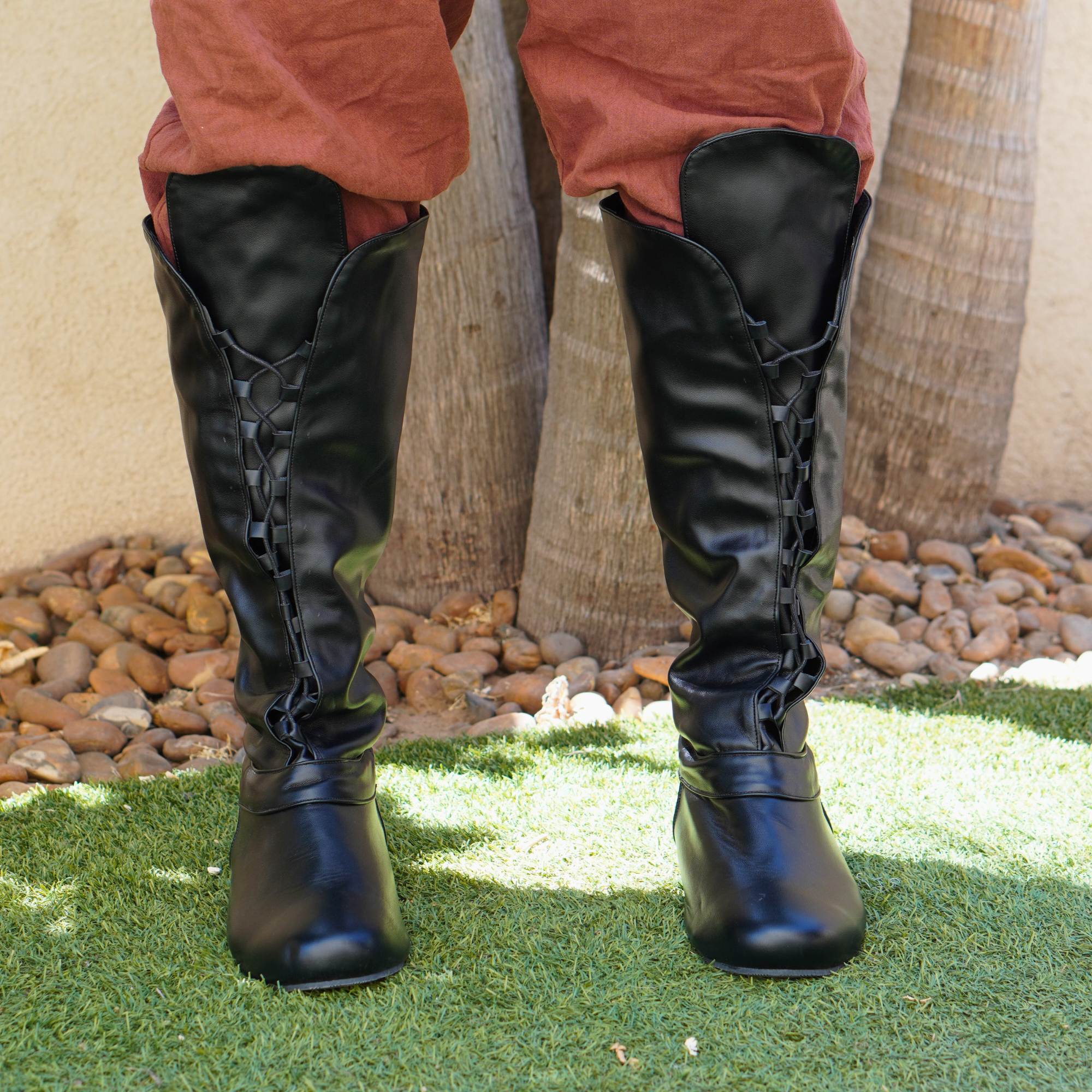Medieval LARP High Lace Boots